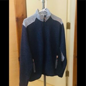 Orvis Men’s Cardigan Sweater Navy/Gray